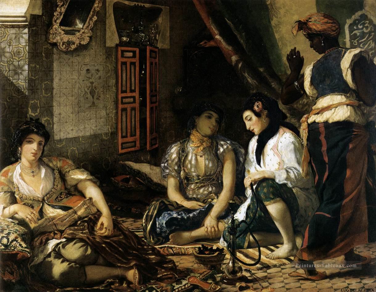 Les Femmes d’Alger romantique Eugène Delacroix Peintures à l'huile